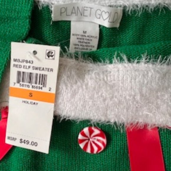 Red Elf Christmas Sweater (NWT) - Picture 3 of 6